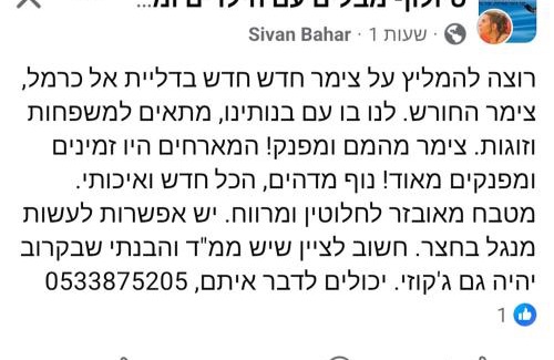 Daliyat al-Karmel Appartement | צימר החורש