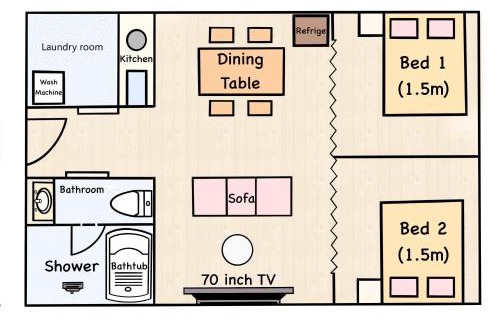 Chuo Appartement | 都心罕见 秋叶原东京站KDoa 超级奢华双卧套房带厨房 地铁3分钟 戴森POLA顶级配置 秋叶原步行可达 东京站4分钟