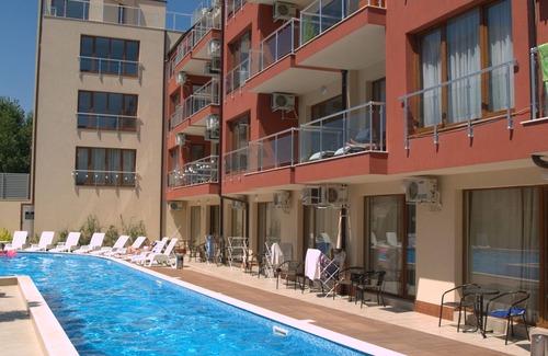 Sozopol Appartement | Appartement 1 pièce avec vue mer et piscine près de la plage dans l'appart'hôtel "Onegin