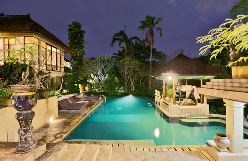 Penatih Station Balnéaire | Balcon privé 1 chambre près d'Ubud avec vue sur le parc et les rizières