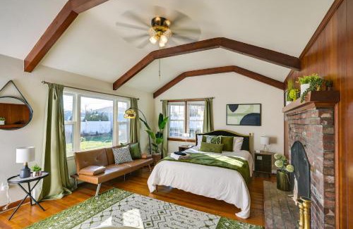 Salem Appartement | 1 Mi to Downtown Salem Studio with Fire Pit Access