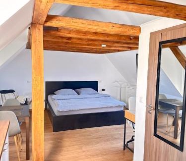 Oedheim Appartement | 1 Zimmer Wohnung DG mit Klimaanlage und kleinen Balkon