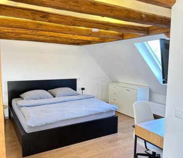 Oedheim Appartement | 1 Zimmer Wohnung DG mit Klimaanlage und kleinen Balkon