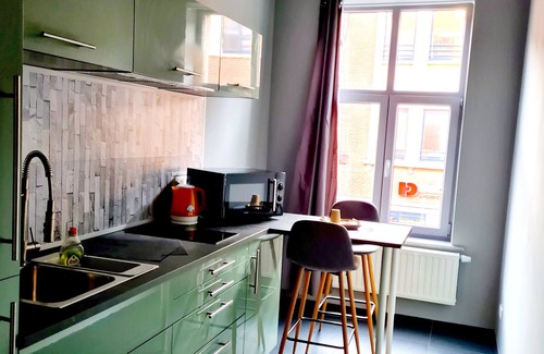 Nivelles Appartement | 101. Charmant studio de luxe rénové. AppartHôtel Centre ville