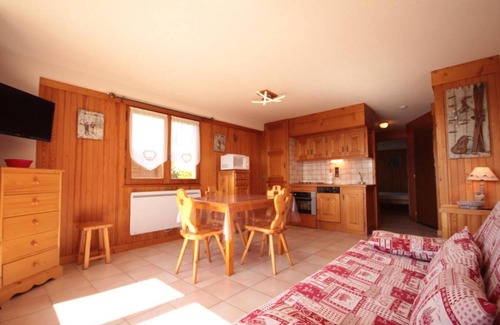 Les Saisies Appartement | A 150m de las pistas de esquí, 1.o piso, vista pistas, balcón, local para esquís, 34m², Les Saisies