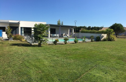 La Brede Villa | 180 m2 au coeur des vignes, villa architecte,luxe et calme avec piscine chauffée