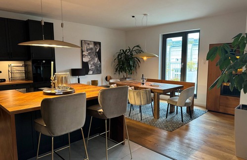 Rostock Appartement | Penthouse de 180 m² avec 2 chambres, terrasse et parking souterrain