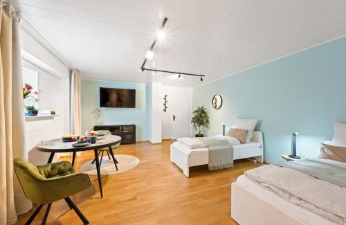 Bietigheim-Bissingen Appartement | 1BR 2Beds - kleiner privater Innenhof- Barrierefrei! -frisch saniert - Mozart EINS