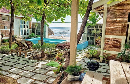 Pochomil Appartement | 2 Casitas for 8 Guests on Beach Front w Pool AC