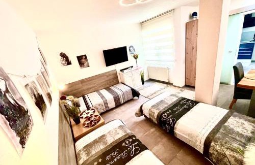 Rheinstetten Appartement | 2 Room Galerie Einliegerwohnung in Rheinstetten, Messe Nähe, Rollstuhlfahrer geeignet