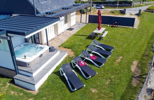 Plougonvelin Maison | 2 maisons bord littoral, 2 spa, propriété clos, luxe, Finistère