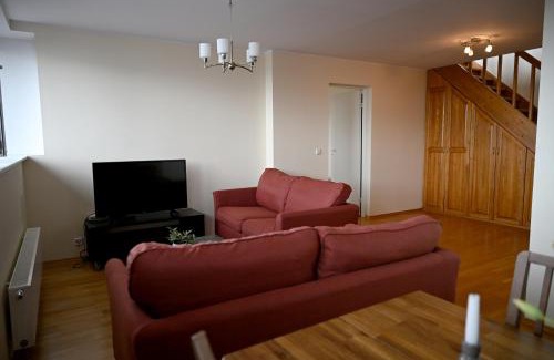 Kesklinn Appartement | 2-Story Penthouse with Private Sauna, Seaview Terrace & Two Bathrooms