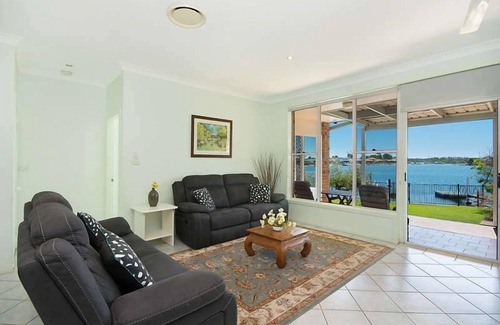 Yamba Maison | 21 MELALEUCA DRIVE, Waterfront with private boat ramp and pontoon -Pet Friendly