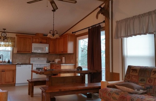 Decorah Cabine | Propriété boisée de 27 acres au nord-est de l'Iowa avec cabane au bord d'un ruisseau à truites