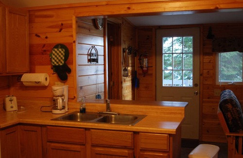 Nevis Cabine | 2BR Cabin Niché dans les pins imposants sur un lac calme Animaux acceptés!