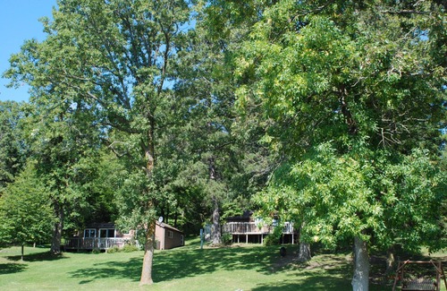 Nevis Cabine | 2BR Cabin Niché dans les pins imposants sur un lac calme Animaux acceptés!