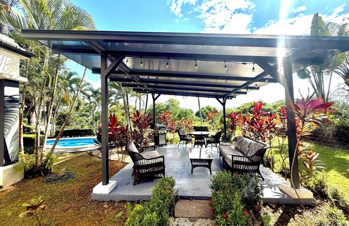 Esterillos Este Villa | 3-BR Villa, 5 min to Beach, AC, WiFi, Private Pool & Rancho, Esterillos Este