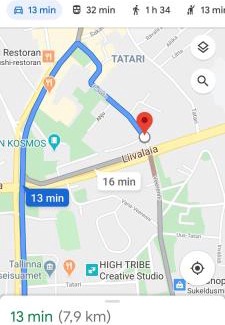 Tatari Appartement | 3 room central apartmend 90m2 parking for one car fifth floor and the building does not have an elevator