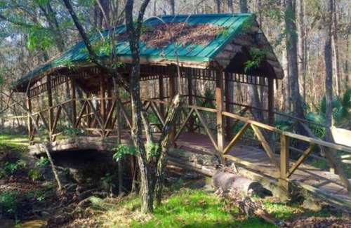 Reddick Cabine | Meublé 3BR / 2BA Log Cabin @ Stream, Animaux OK, wi-fi, TV câblée,