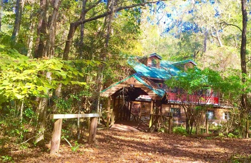 Reddick Cabine | Meublé 3BR / 2BA Log Cabin @ Stream, Animaux OK, wi-fi, TV câblée,