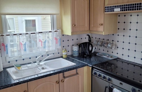 Aldborough Maison | 4 couchettes Holiday Caravan avec vue imprenable sur la mer 5 ☆ classé avec grand pont extérieur