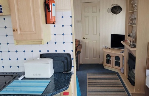 Aldborough Maison | 4 couchettes Holiday Caravan avec vue imprenable sur la mer 5 ☆ classé avec grand pont extérieur