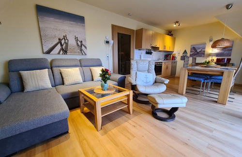 Norddeich Appartement | Le 4 **** FeWo - 1 à 4 personnes est à seulement 100 mètres de la mer du Nord