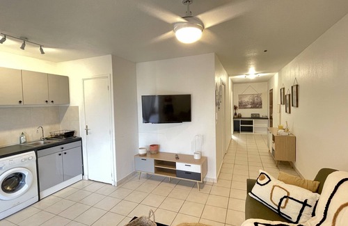 Marigot Appartement | Appartement 4 couchages vue mer dans résidence avec piscine