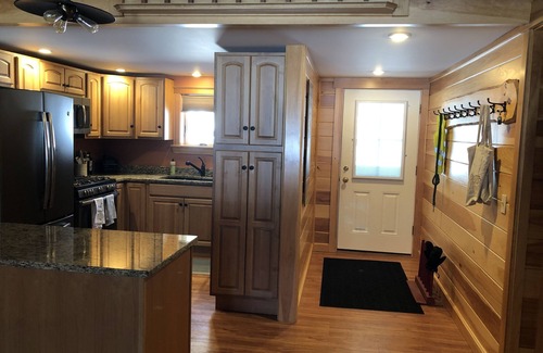 Greenwood Maison | 4 season lakefront house on Twitchell Pond, private dock- near skiing