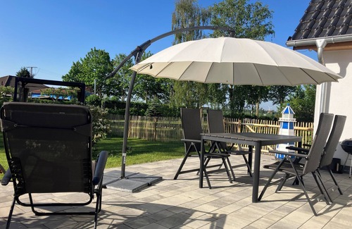 Kirchdorf Appartement | 4 star vacation apartment 94 m2 with garden near the Boddenstrand