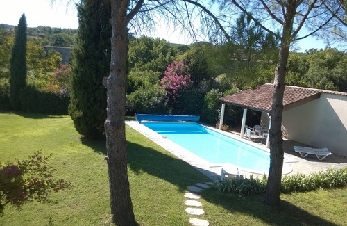 Aubenas Villa | 4 étoiles - Grande propriété au calme, villa climatisée, piscine privée chauffée