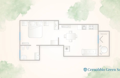 Cernobbio Appartement | 45 m² Appartement ∙ 1 chambre ∙ 4 personnes