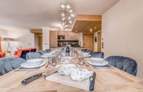 Les Boisses Appartement | À 100m des pistes de ski, 6ème étage, remise en forme, piscine, sauna, hammam, balcon, télévision