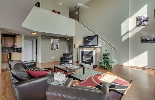 Downtown Chicago Appartement | Penthouse MagMile 53 / 54th Floor - VUES, Cheminée, Centre de Fitness, Balcon