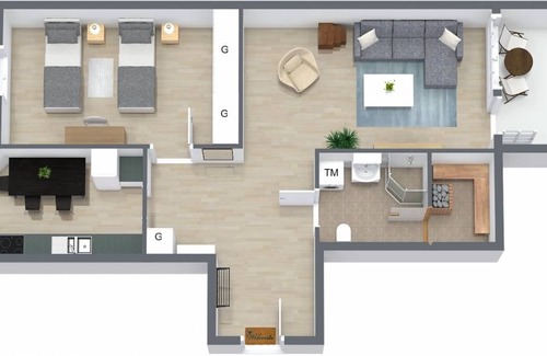 Vaasa Appartement | 58 m² Appartement ∙ 1 chambre ∙ 3 personnes