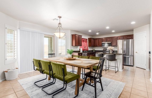 San Tan Valley Maison | 5BR/3BA Home with Private Heated Pool and Golf Course Views in San Tan Valley