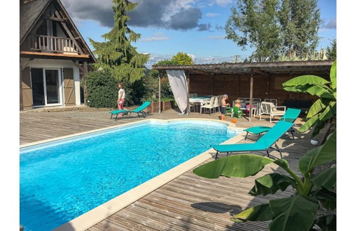 Bouessay Maison | Maison de vacances 6 chambres avec une piscine - La Belle Rochette