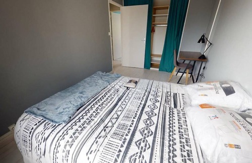 Dijon Station Balnéaire | 62 m² Chambre privée ∙ 1 chambre ∙ 1 personne