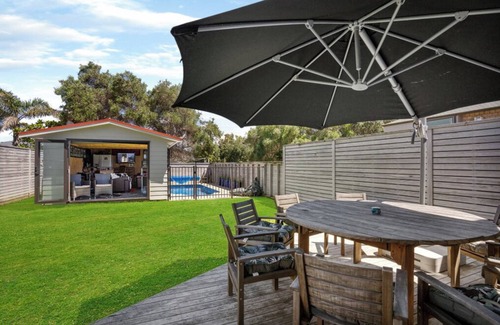 Whangamata Maison | 6BR Family Beach House with Pool & Sea Views