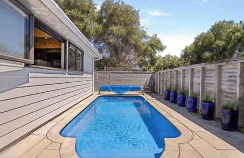 Whangamata Maison | 6BR Family Beach House with Pool & Sea Views