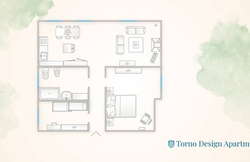 Torno Appartement | 70 m² Appartement ∙ 2 chambres ∙ 4 personnes