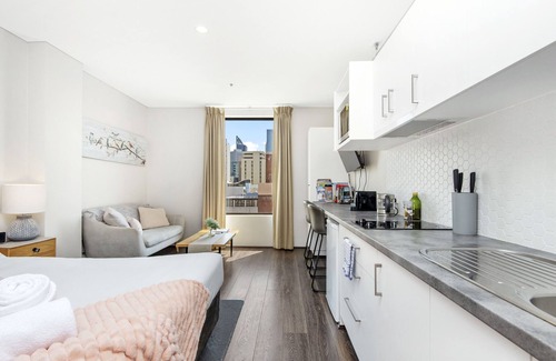 East Perth Appartement | 802 Serenity Studio Apt for 2 high floor WIFI Laundry CBD