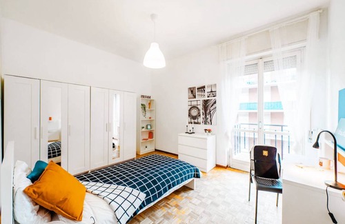 Bergamo Station Balnéaire | 90 m² Chambre privée ∙ 1 chambre ∙ 3 personnes