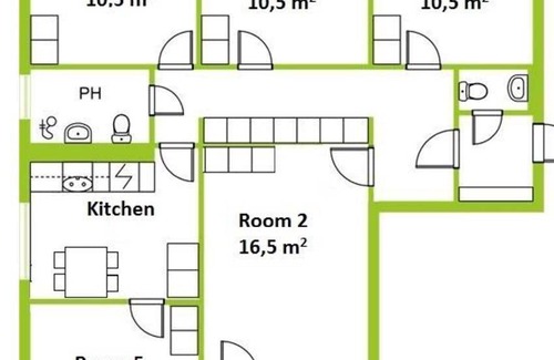 Itainen District Station Balnéaire | 92 m² Chambre privée ∙ 1 chambre ∙ 1 personne