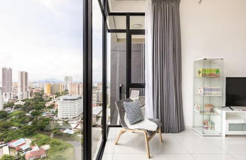 George Town Appartement | 9min drive to City Highfloor Aprmt City Skyline View Water Purifier
