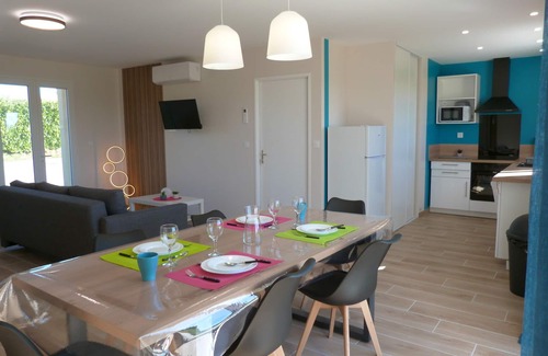Saint-Pardoux Maison | Spatieuse Maison neuve,3ch,6pers TV,WIFI,terrasse,parking,au calme.2min du Lac !