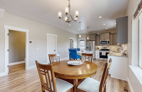 Hailey Maison | A charming, comfy townhome with patio views, cozy fireplace and more