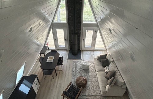 Garvin County Cabine | A-Frames at Harmony Hills, Exotic Animal Jeep Tours, Hot Tub, 320 Acre Ranch