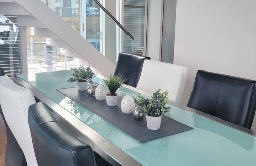 Geierswalde Maison | Une maison de vacances à Geierswalde avec une terrasse sur le toit