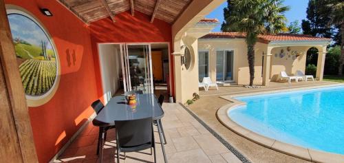 Le May-sur-Evre Maison | A La Topaze #Gîte calme #3 pers #Piscine privée #Cholet #Wifi haut débit #Préau #Cholet #Parc japonais #Puy du F ou